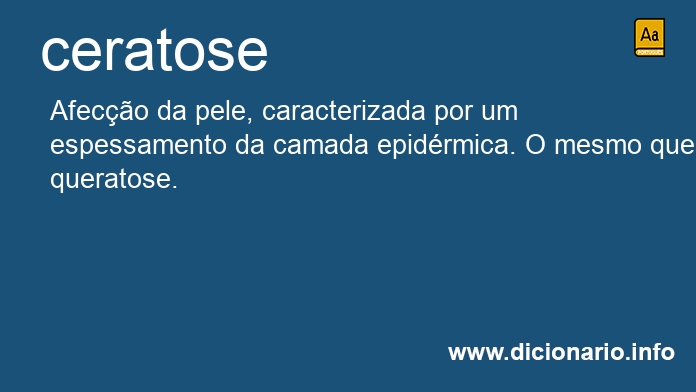 Significado de ceratose