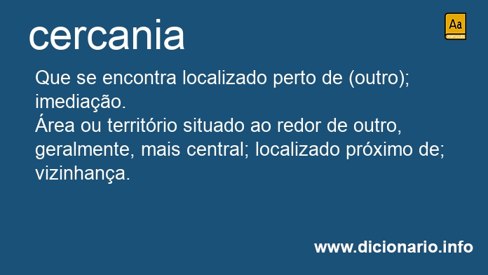 Significado de cercania