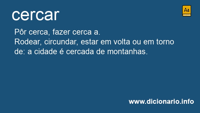 Significado de cercar