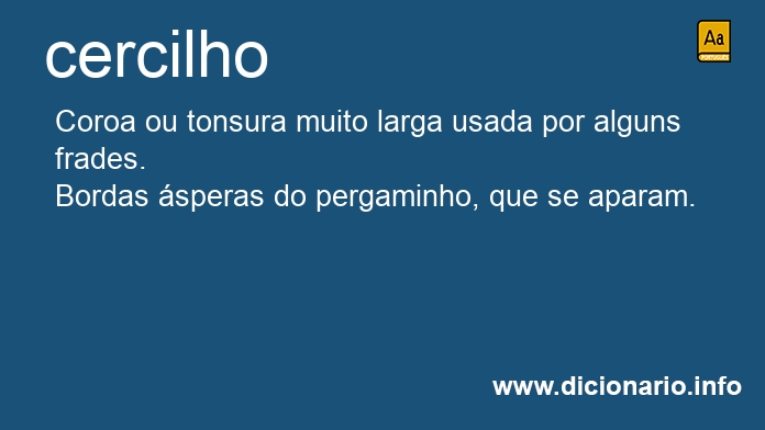 Significado de cercilho
