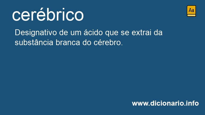 Significado de cerbrico