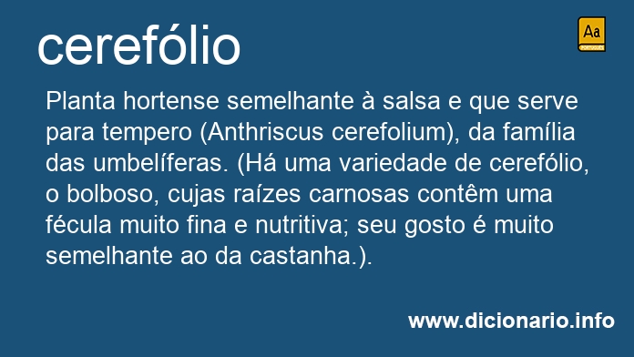 Significado de cereflio