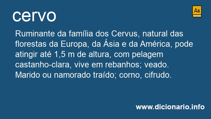 Significado de cervos