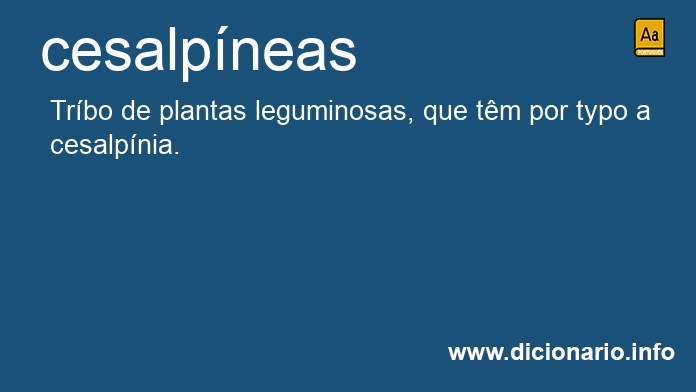 Significado de cesalpneas