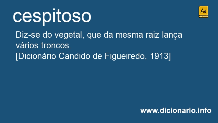 Significado de cespitoso
