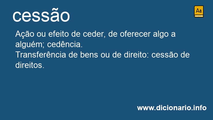 Significado de cesses