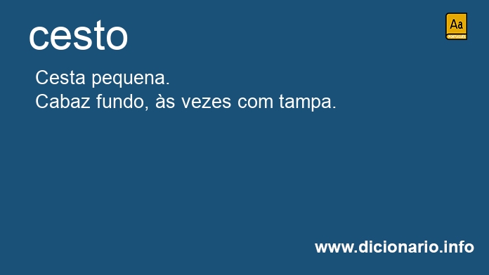 Significado de cestos