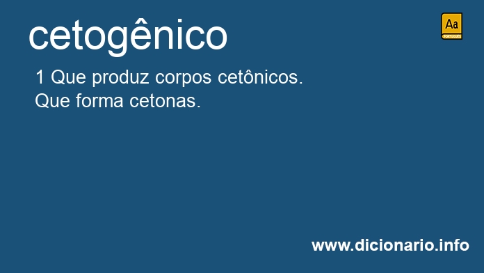 Significado de cetognico