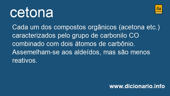 Significado de cetonas