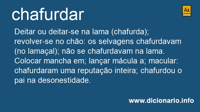 Significado de chafurdavam