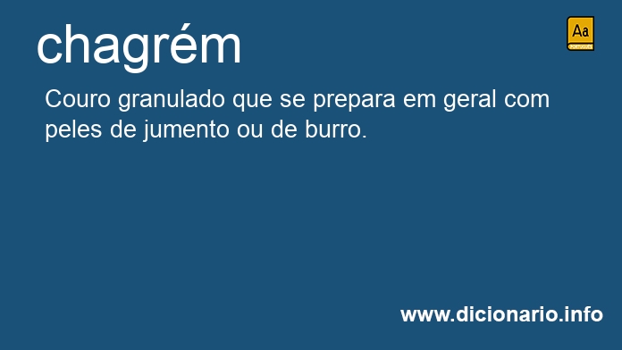 Significado de chagrm