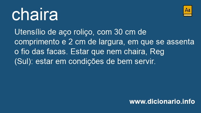 Significado de chaira