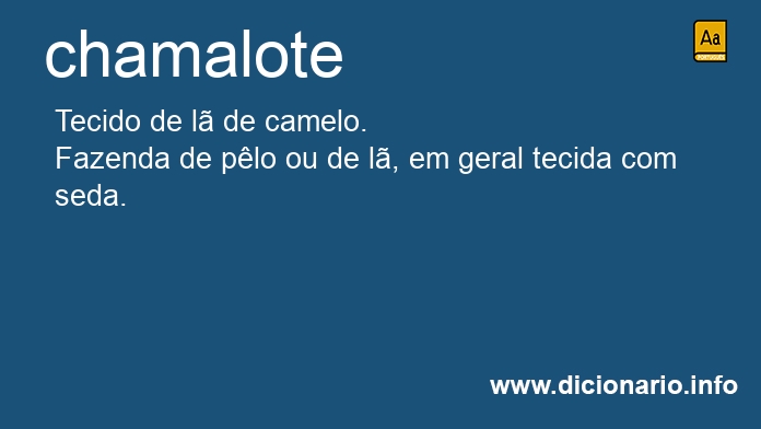 Significado de chamalote