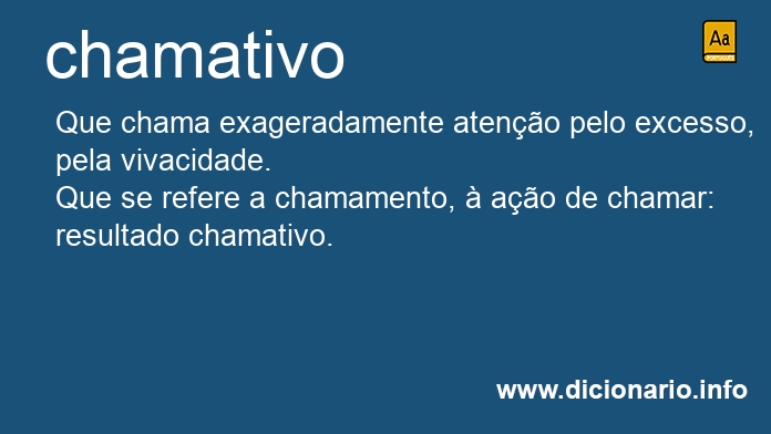 Significado de chamativa