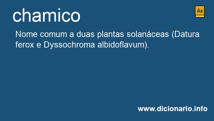 Significado de chamico