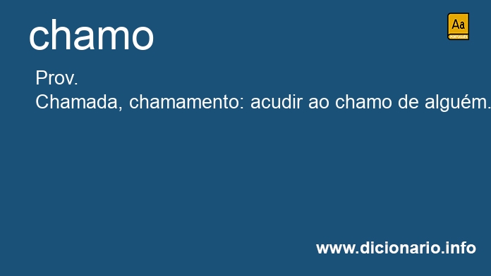 Significado de chamo