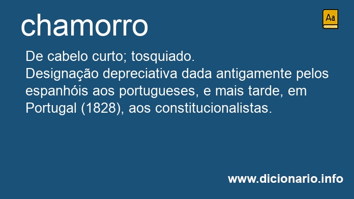 Significado de chamorro