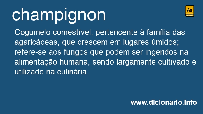 Significado de champignons