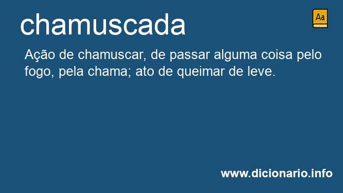 Significado de chamuscada