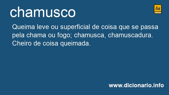 Significado de chamusco