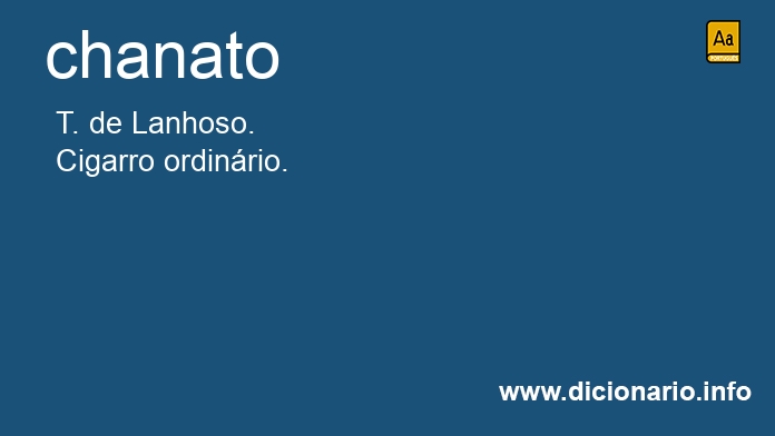 Significado de chanato