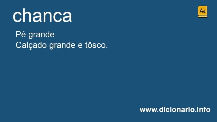 Significado de chanca