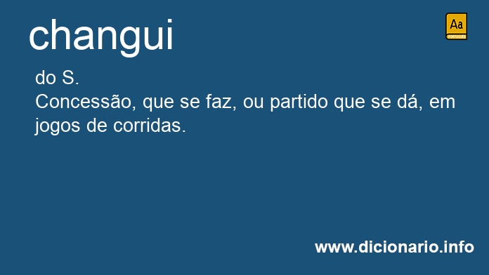 Significado de changui