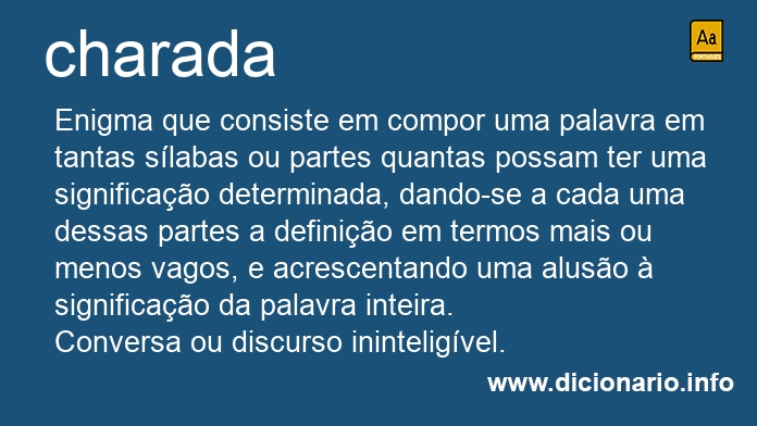 Significado de charada