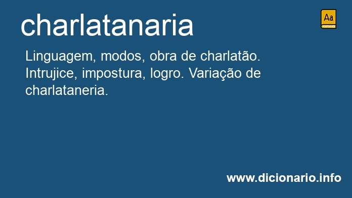 Significado de charlatanaria