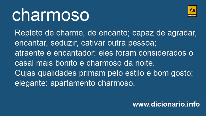 Significado de charmoso