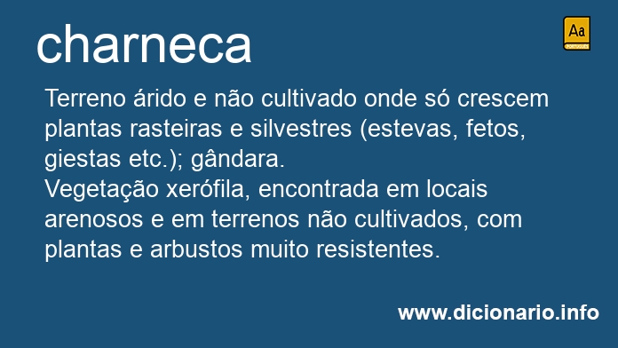 Significado de charnecas