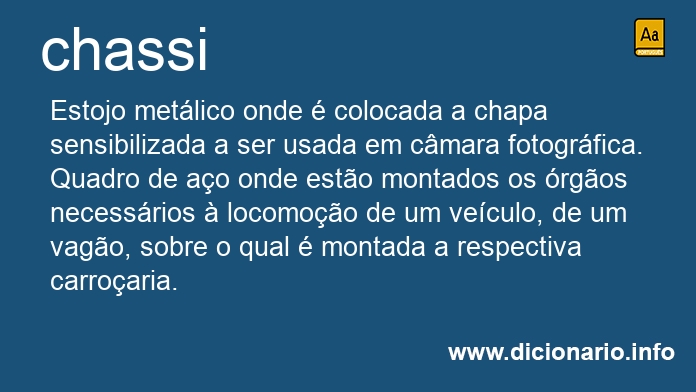 Significado de chassi