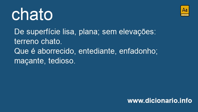 Significado de chato