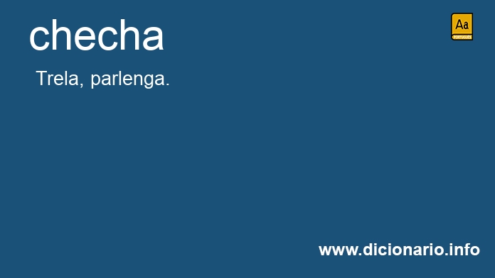 Significado de checha