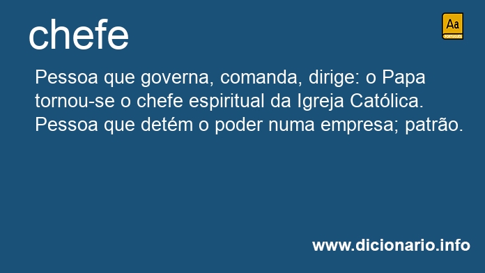 Significado de chefe