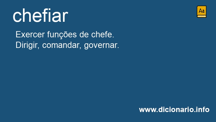 Significado de chefiassem