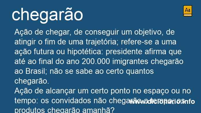 Significado de chegaro