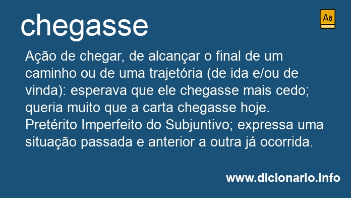 Significado de chegasse