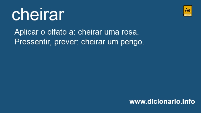 Significado de cheirar