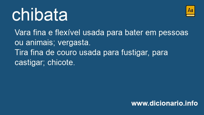 Significado de chibata