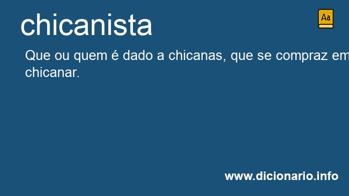 Significado de chicanista