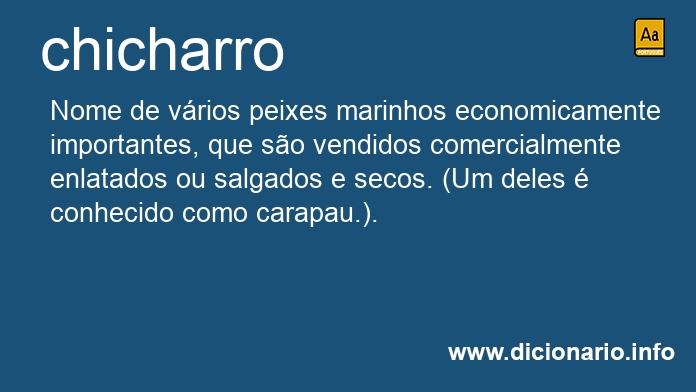 Significado de chicharro