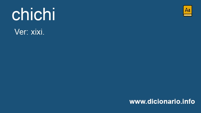 Significado de chichi