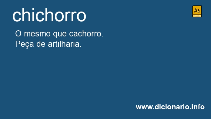Significado de chichorro