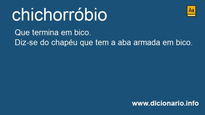 Significado de chichorrbio