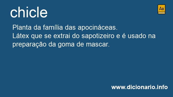 Significado de chicle