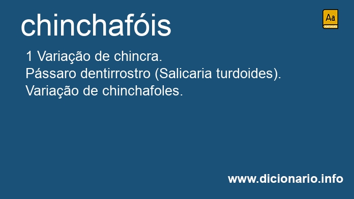 Significado de chinchafis