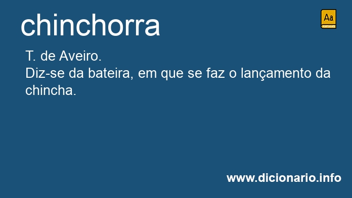 Significado de chinchorra