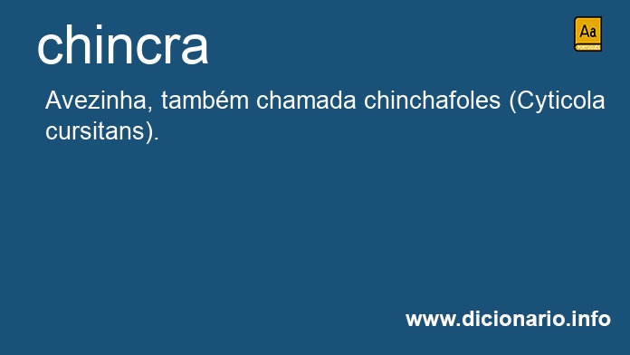 Significado de chincra