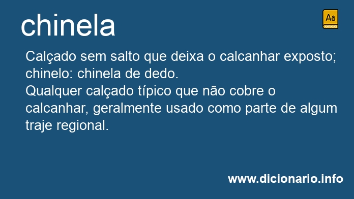 Significado de chinela